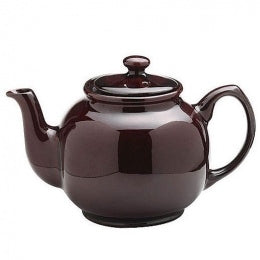 BROWN ROCKINGHAM 10 CUP TEAPOT. 0056721 \\\KD15034