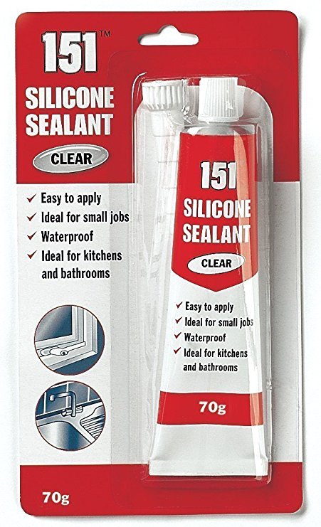 151 CLEAR SILICON SEALANT TUBE 70G. DY1002 \\\KD15067