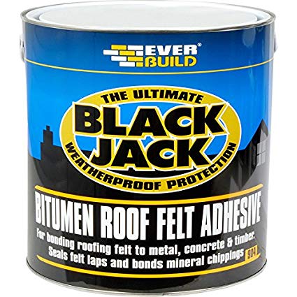 EVERBUILD BLACK JACK 904 BITUMEN ROOF FELT ADHESIVE 1 LITRE. 486992 \\\KD15082