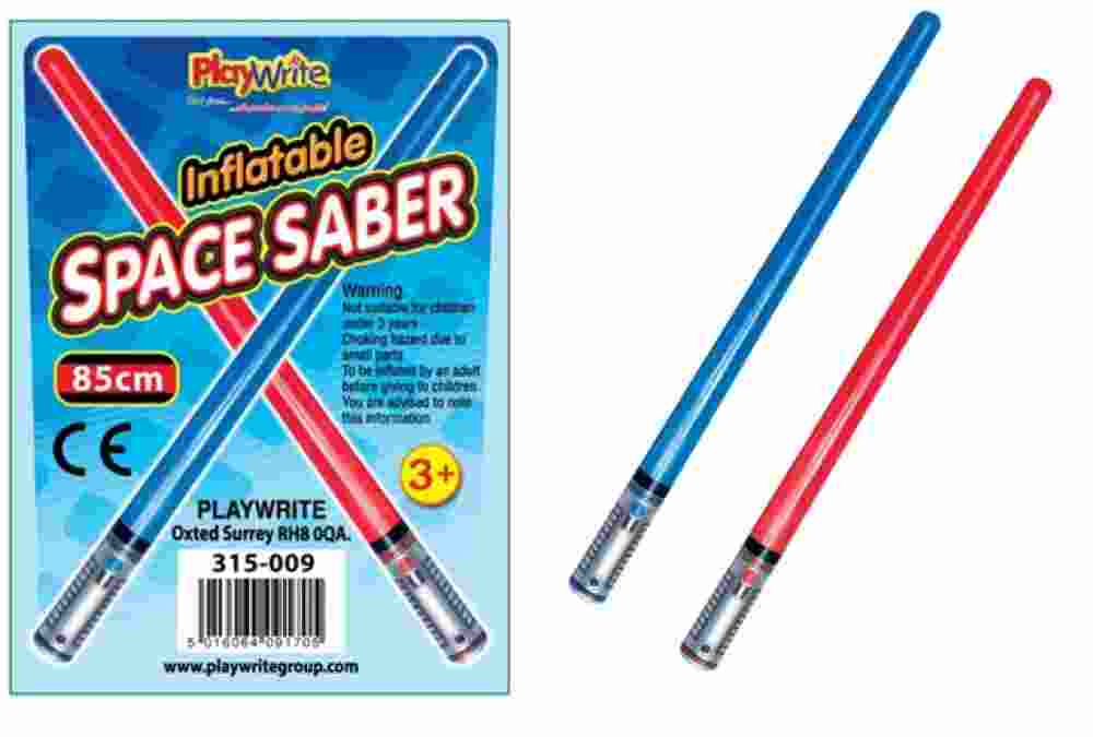 INFLATABLE 85CM 2 ASSORTED SPACE SABER PBH. PL315009 \\\KD15083