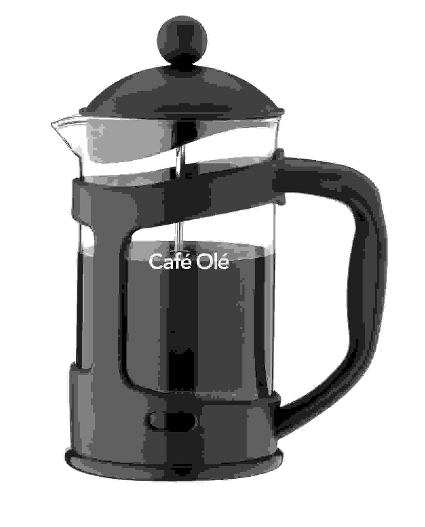 GRUNWERG CAFE OLE BLACK EVERDAY GLASS CAFETIER 8 CUP 1000ML. CMP10F \\\KD15091