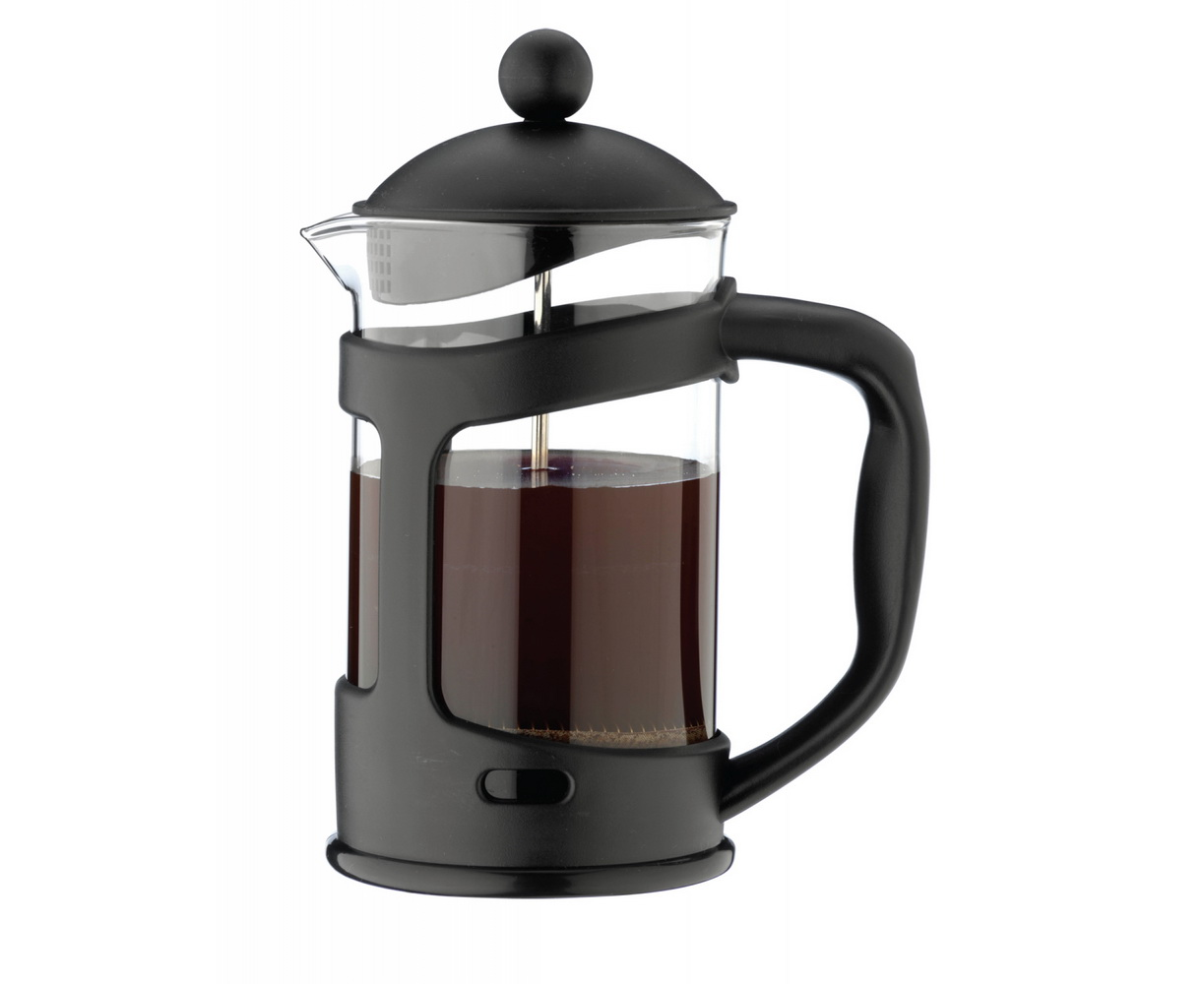 GRUNWERG CAFE OLE BLACK EVERDAY GLASS CAFETIER 3 CUP 350ML. CMP-03F \\\KD15092
