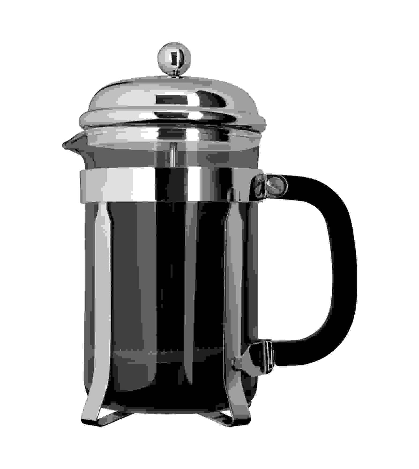 CHROME PLUNGER COFFEE MAKER 6 CUP. TM08C \\\KD15095
