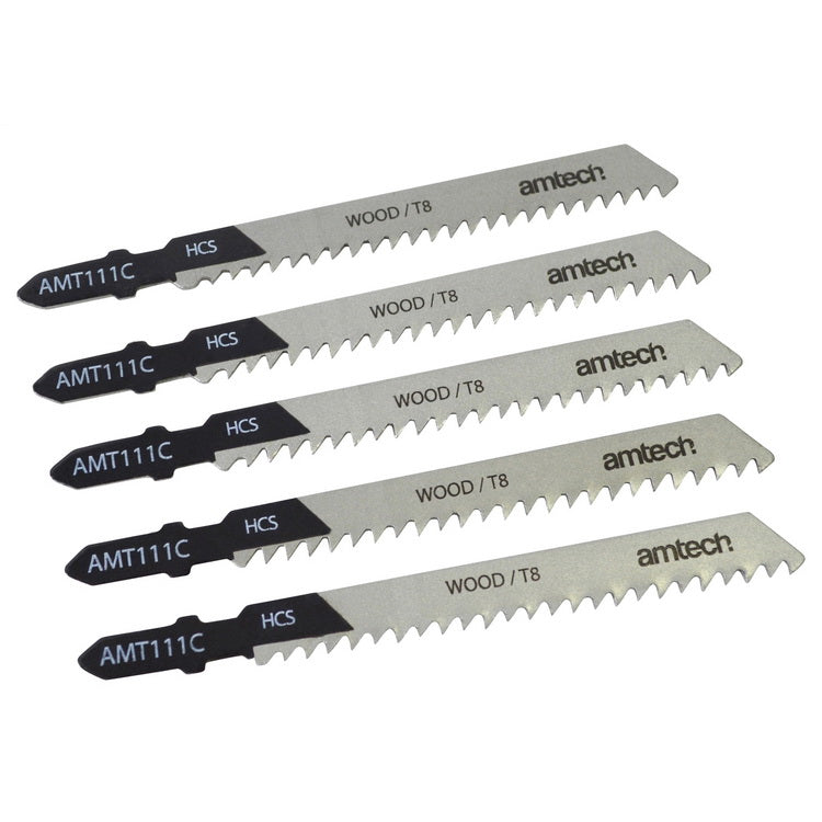 AMTECH WOOD JIGSAW BLADE SET 5/PK \\\KD15177