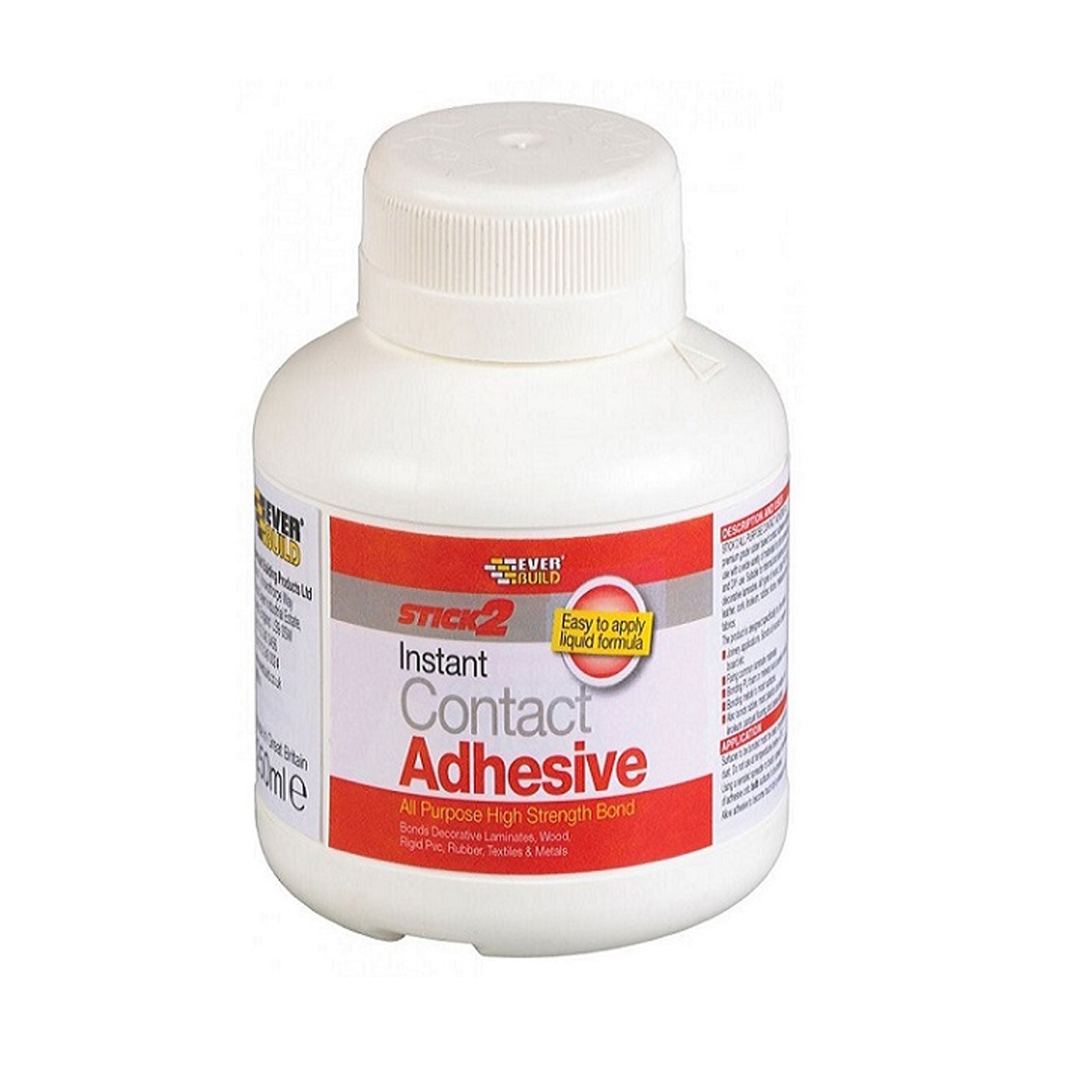 EVERBUILD STICK2 ALL PURPOSE INSTANT CONTACT ADHESIVE 125ML. 484614 \\\KD15201