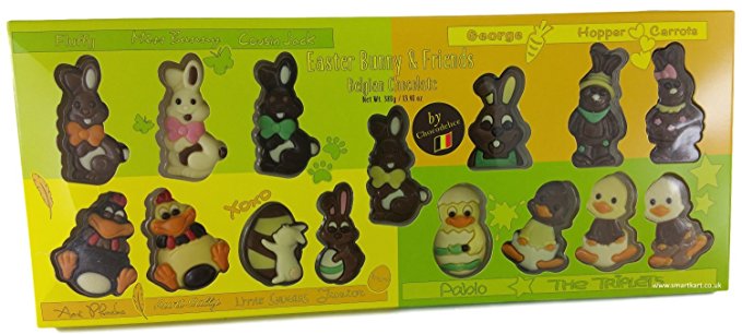 EASTER BUNNY & FRIENDS BELGIAN CHOCOLATE 380GM. 10544 \\\KD15206