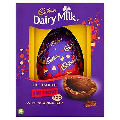 CADBURY DAIRY MILK ULTIMATE FRUIT & NUT EGG WITH SHARING BAR 532G. CFN \\\KD15207
