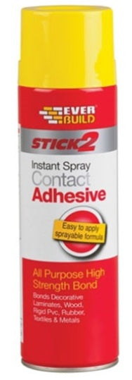 EVERBUILD STICK2 INSTANT SPRAY CONTACT SPRAY ADHESIVE 500ML. 484593 \\\KD15211