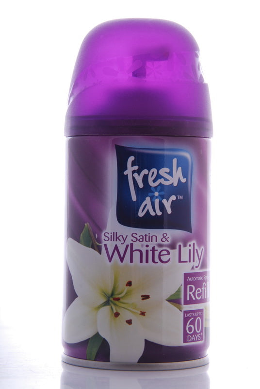 FRESH AIR FRESHNER SILKY SATIN & WHITE LILLY 250ML. 5060110223718 \\\KD15222