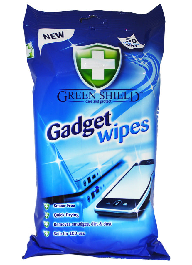 'GREENSHIELD ANTI BACTERIAL GADGET CLEANING WIPIES 50'S'||'. '||'5060110223541' \\\KD15235