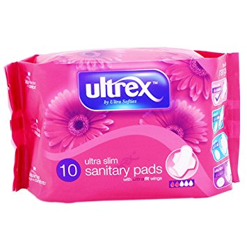ULTREX ULTRA SLIM SANITARY PADS 10S. 5060110223374 \\\KD15240