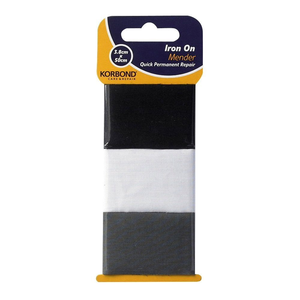 KORBOND IRON ON MENDER 3.8 X 50CM 3/PK. K110084 \\\KD15250
