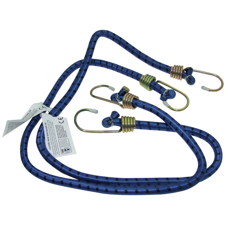 AM-TECH 2 X 30 INCH BUNGEE STRAPS CORD & METAL HOOKS ELASTIC ROPE. S0620 \\\KD15255