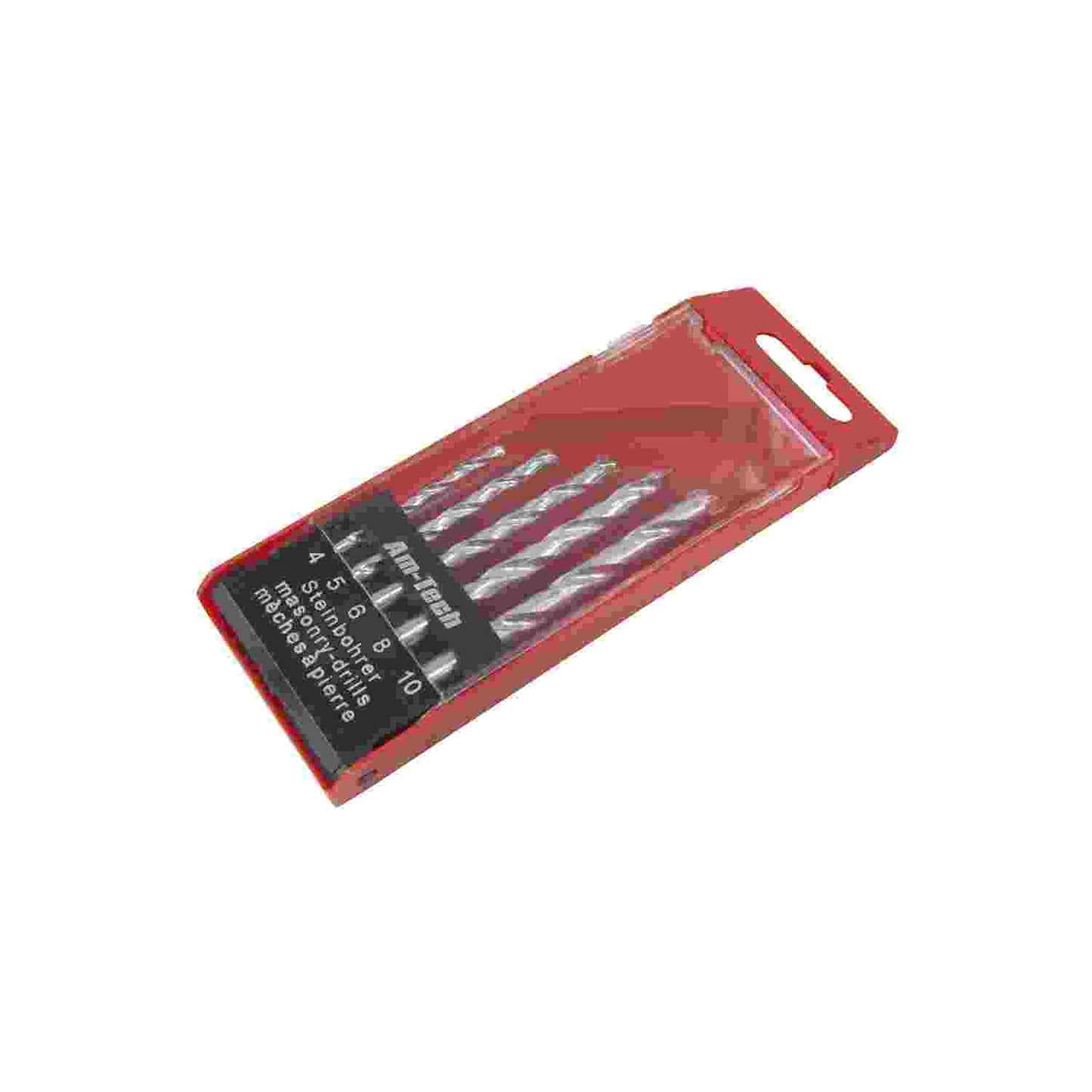 AM-TECH 5 PIECE QUALITY MASONRY DRILL BIT SET. F1700 \\\KD15292