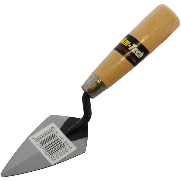 AM-TECH 4" POINTING TROWEL WITH WOODEN HANDLE. G0100 \\\KD15299