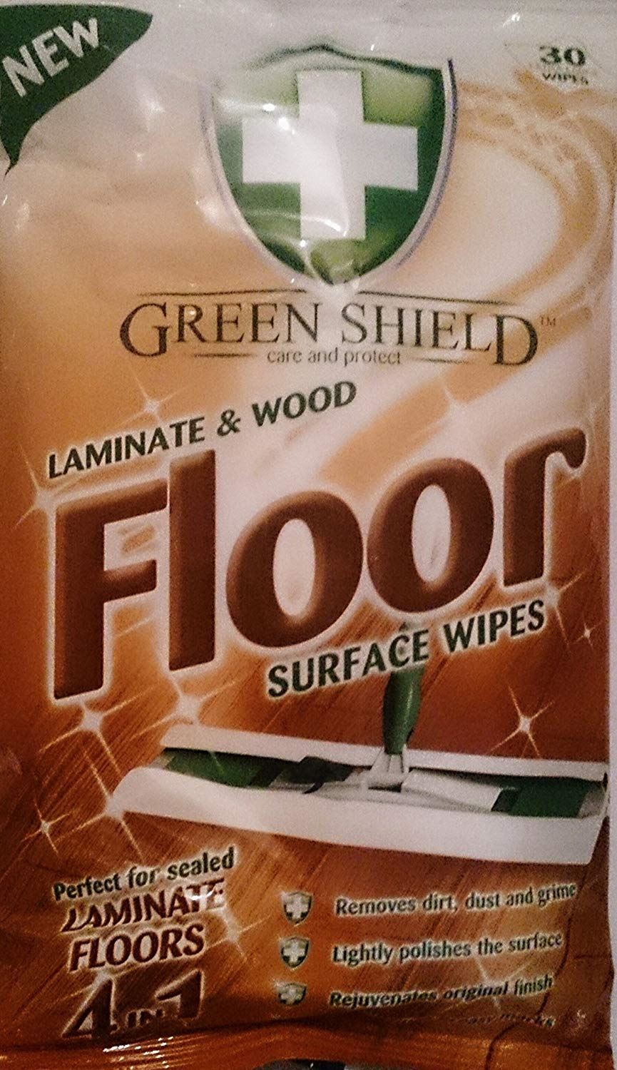 GREENSHIELD LAMINATE & WOOD FLOOR WIPES PACKS OF 24. 5060110227556 \\\KD15324