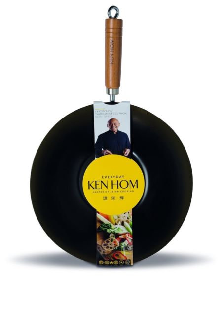 KEN HOM NON STICK CARBON STEEL WOK RED EVERYDAY 31CM. KH131001R \\\KD15329