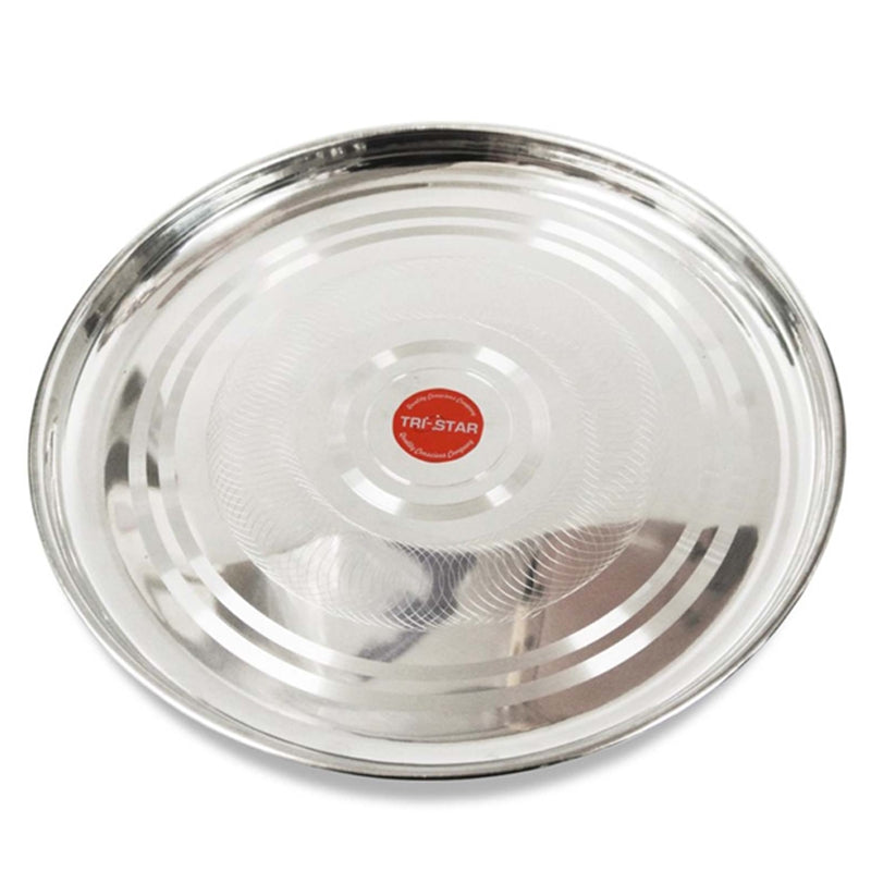 STAINLESS STEEL ROUND TRAY 50CM. SS34504 \\\KD15374