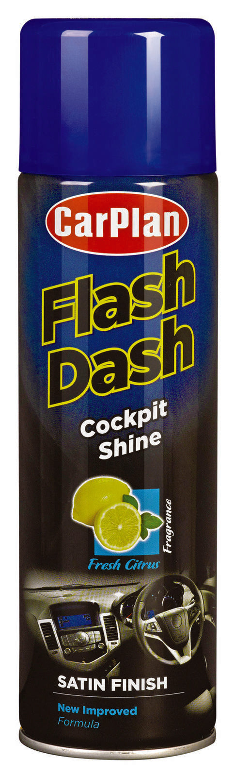 CARPLAN FLASH DASH COCKPIT SHINE SATIN FINISH CITRUS 500ML. FSC506 \\\KD15387