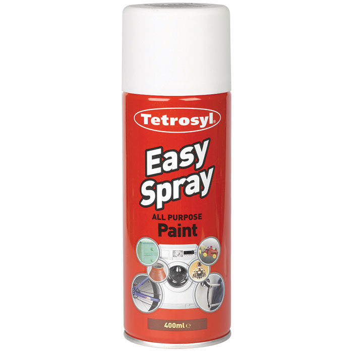 TETROSYL ALL PURPOSE EASY SPRAY PAINT MATT WHITE 400ML. MWH406 \\\KD15417