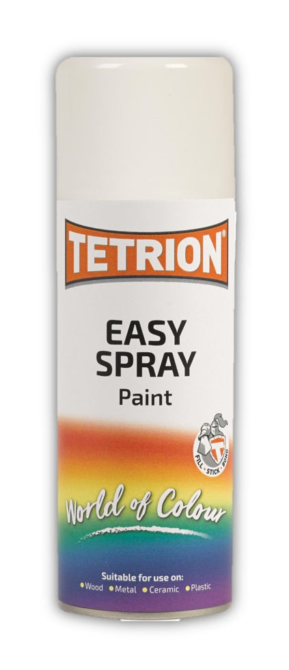 TETROSYL ALL PURPOSE EASY SPRAY PAINT SATIN WHITE 400ML. ESW406 \\\KD15422