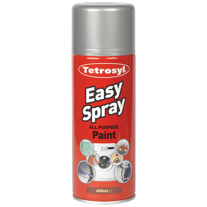 TETROSYL ALL PURPOSE EASY SPRAY PAINT SILVER 400ML. EPS406 \\\KD15423