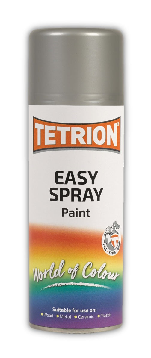 TETROSYL ALL PURPOSE EASY SPRAY PAINT SILVER CHROME 400ML. ESC406 \\\KD15424