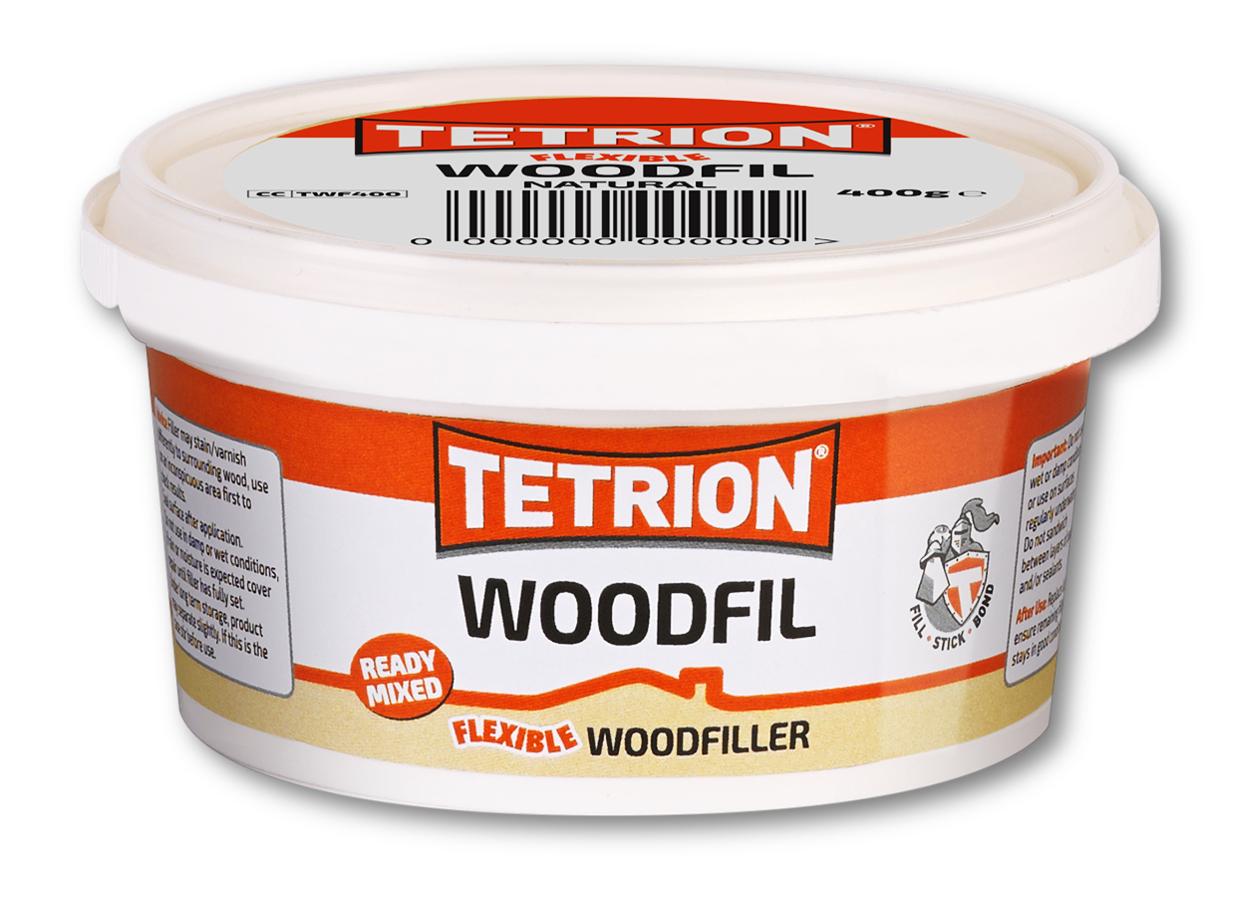 TETRION NATURAL QUCIK DRY FLEXIBLE WOODFILLER TUB 400GM. TWF466 \\\KD15427
