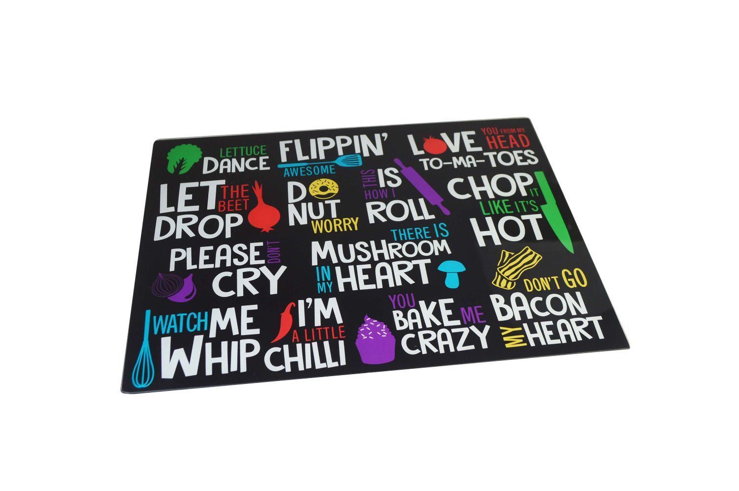 FUN PUNS- MULTI COLOUR GLASS WORK TOP SEVER. WTS15 \\\KD15445