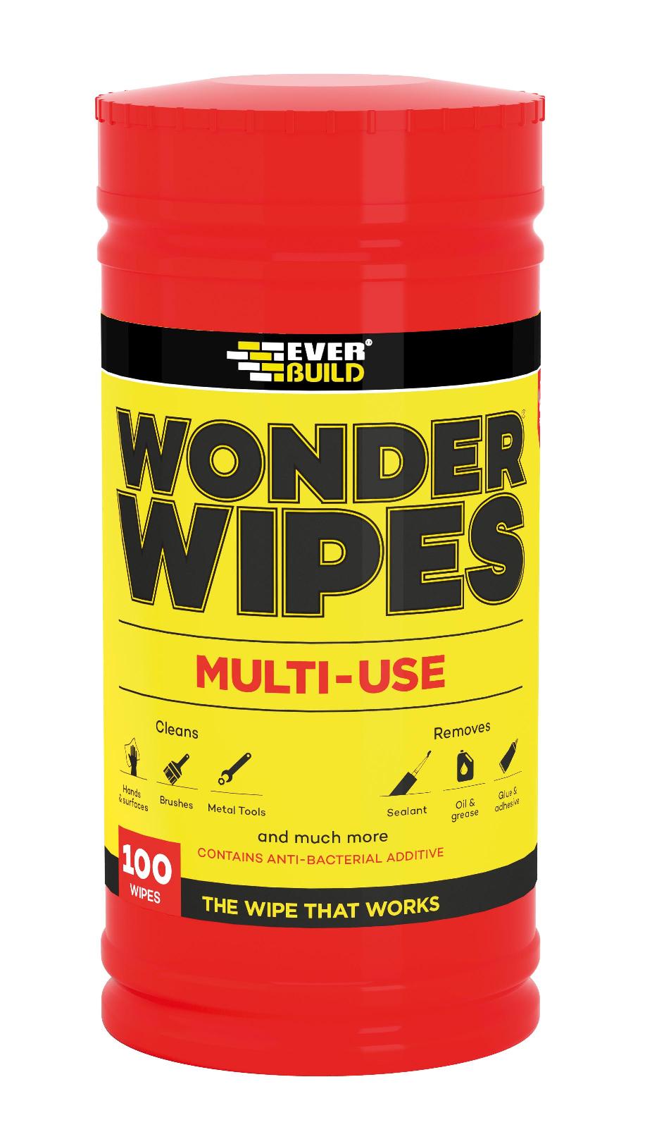EVERBUILD MULTI USE TRADE WONDER WIPES 100 WIPES/PK. WIPE80 \\\KD15450