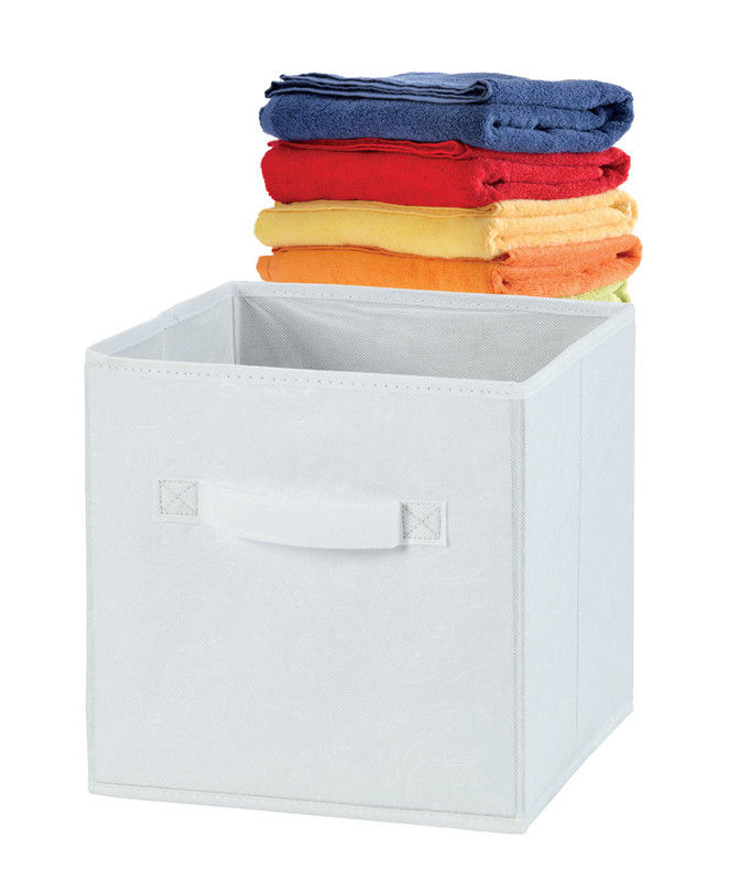 H & L RUSSEL EMBOSSED FOLDING STORAGE BOX LARGE 30X30X30CM. WS3693L \\\KD15471
