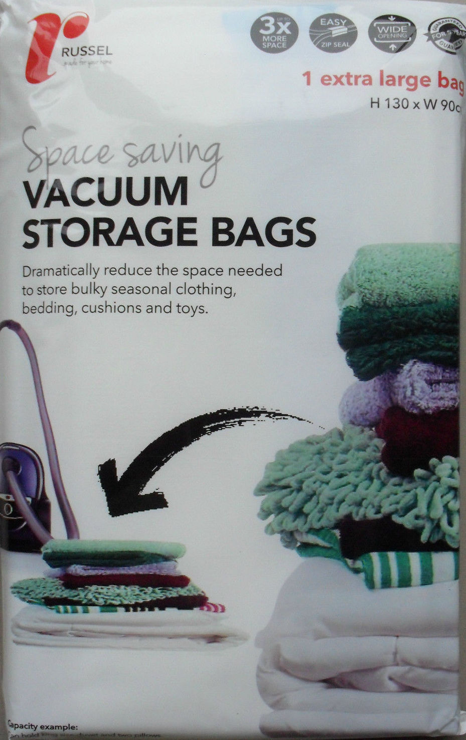 H & L RUSSEL EXTRA LARGE STORAGE VACCUM BAGS -SB5339. SB5339 \\\KD15477
