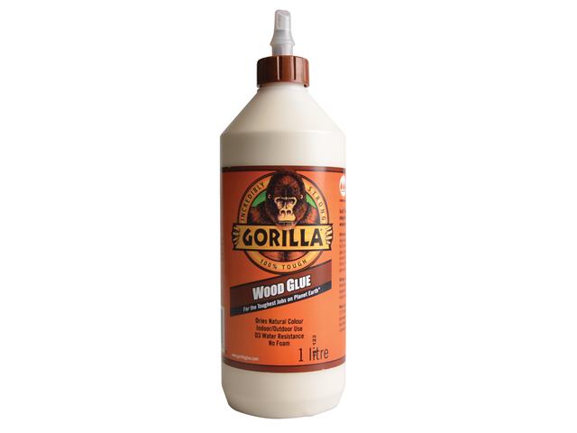 GORILLA WOOD GLUE 1 LITRE FOR TOUGHEST JOB INDOOR/OUTDOOR. 5044361 \\\KD15493