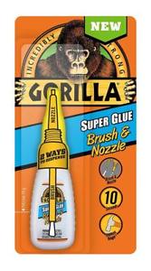 GORILLA 2 IN 1 BRUSH AND NOZZLE SUPERGLUE GEL 12GM. 4044501 \\\KD15497