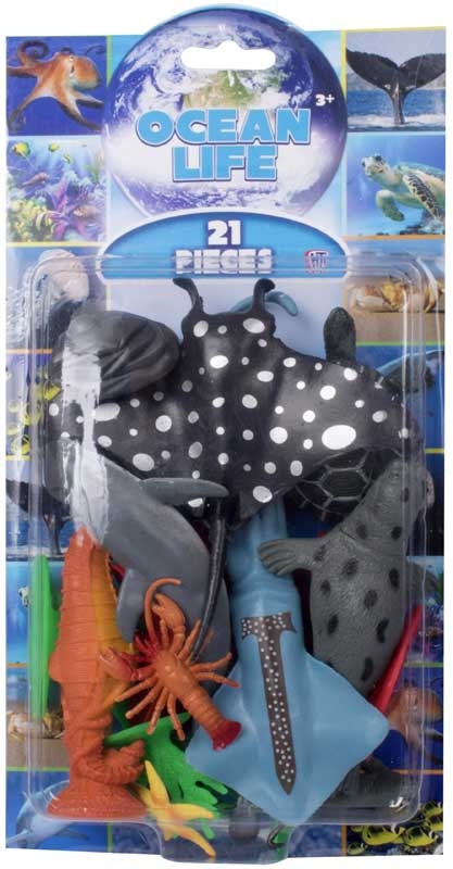 HTI OCEAN LIFE 2 ASSORTED 21 SEA LIVING ANIMALS. 1374220 \\\KD15516