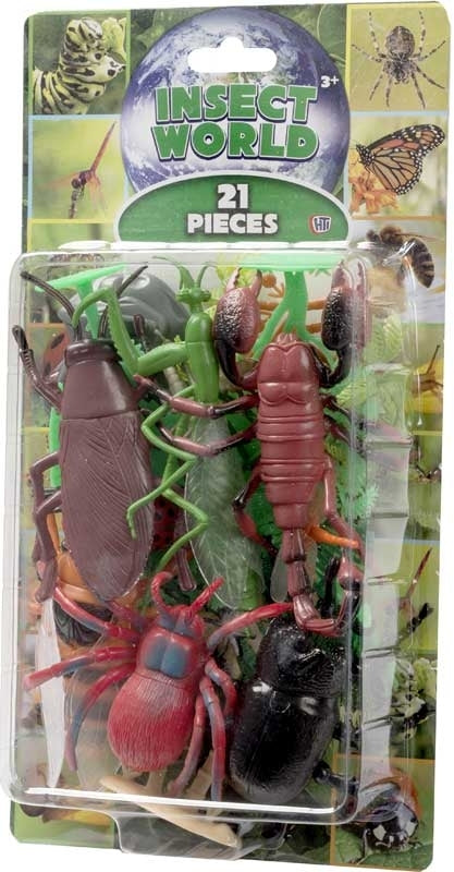 HTI INSECT WORLD 21 PIECES OF ASSORTED INSECTS. 1374218 \\\KD15517