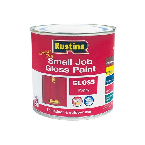 RUSTIN QUICK DRY SMALL JOB GLOSS PAINT POPPY 250ML. GPPOW250 \\\KD15526