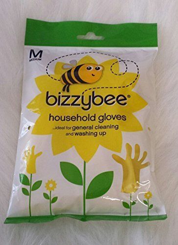BIZZYBEE HOUSEHOLD RUBBER GLOVES MEDIUM. RY10128 \\\KD15568