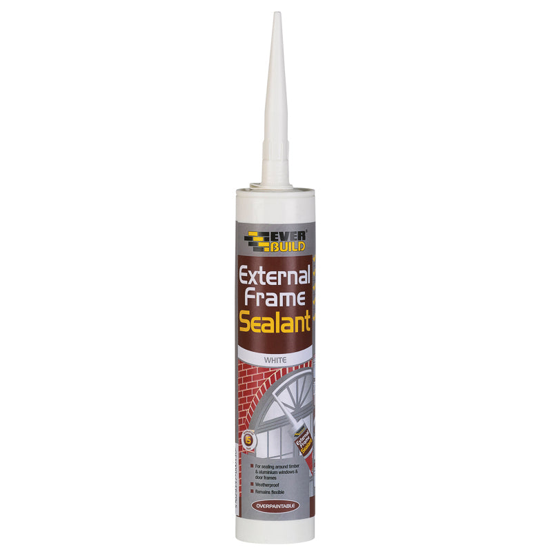 EVERBUILD EXTERNAL FRAME SEALANT WHITE 290ML. 483175 \\\KD15573