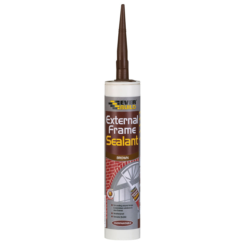 EVERBUILD EXTERNAL FRAME SEALANT BROWN 290ML. 483170 \\\KD15574