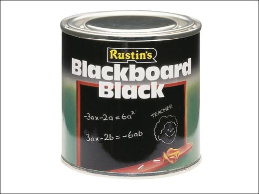 RUSTINS QUICK DRY NON REFLECTING BLACKBOARD BLACK PAINT 500ML. BLAB500 \\\KD15586