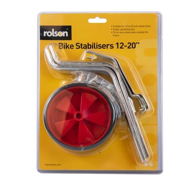 ROLSON ADJUSTABLE BIKE STABILISERS / TRAINING WHEELS 12" TO 20". RT43249 \\\KD15601
