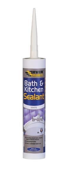 EVERBUILD BATH & KITCHEN SEALANT WHITE 290ML. 486278 \\\KD15615