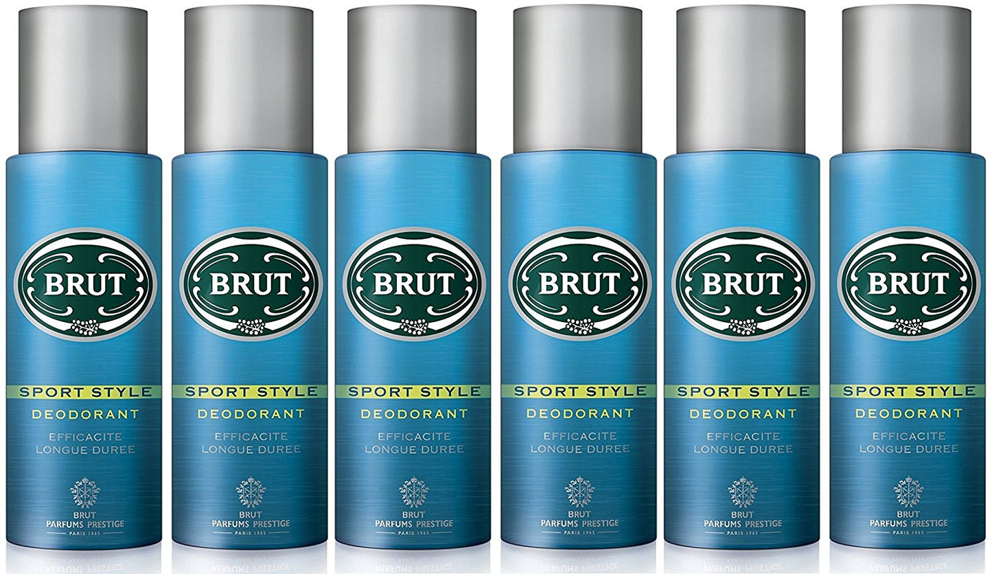 BRUT DEODORANT SPRAY SPORT STYLE 200ML 6/PK. PTCGBRU056 \\\KD15619