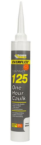 EVERFLEX 125 ONE HOUR CAULK WHITE 300ML. 125C3 \\\KD15626