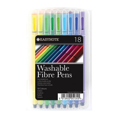 WASHABLE EASYNOTE FIBRE PENS PK OF 18. TA5134 \\\KD15628