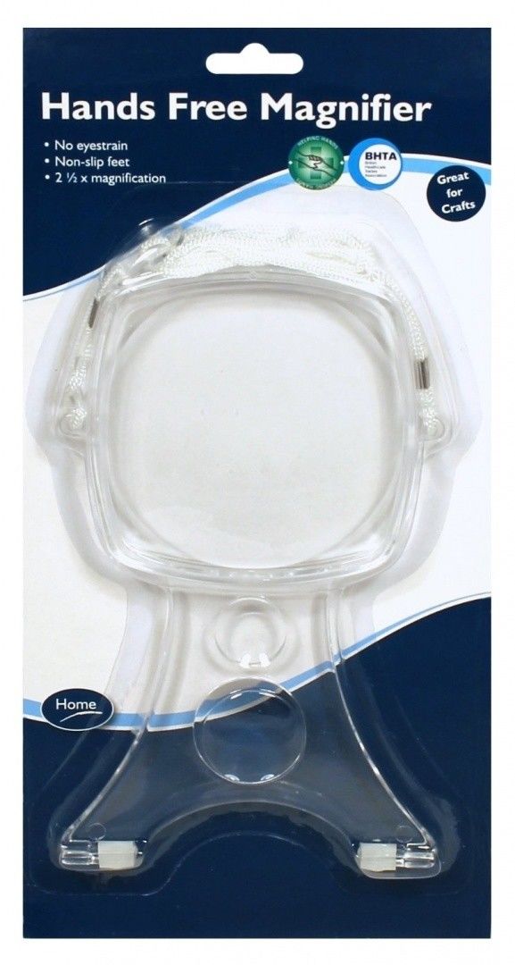 LIVING AID HANDS FREE MAGNIFIER WITH NECK STRAP & ANTI SLIP FEET. LA1055 \\\KD15647