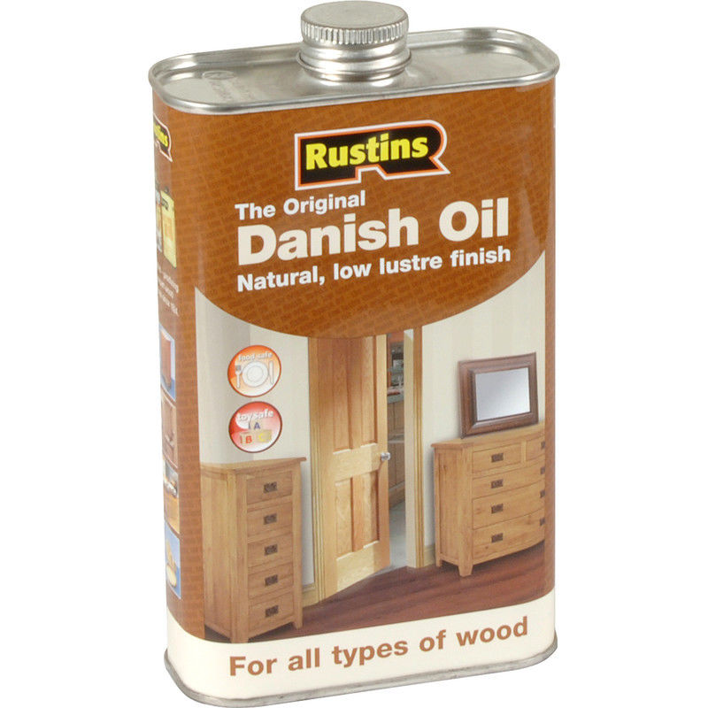 RUSTINS THE ORIGINAL DANISH OIL FOR INTERIOR & EXTERIOR USE 250ML. DANO250 \\\KD15664