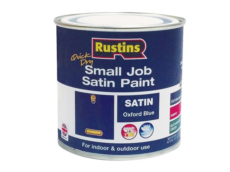 RUSTINS QUICK DRY SMALL JOB OXFORD BLUE GLOSS PAINT 250ML. GPOBW250 \\\KD15687