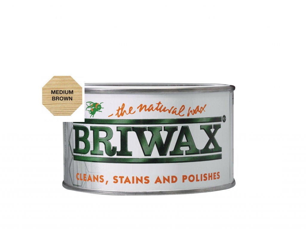 BRIWAX ORIGINAL MEDIUM BROWN WAX POLISH  400GM. BW0502341921 \\\KD15741